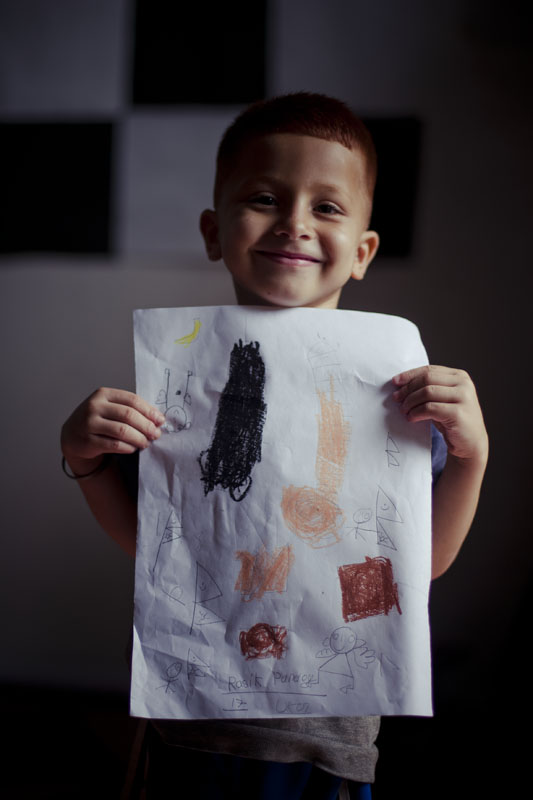 Portrait of Little Artist Rashik Pandey