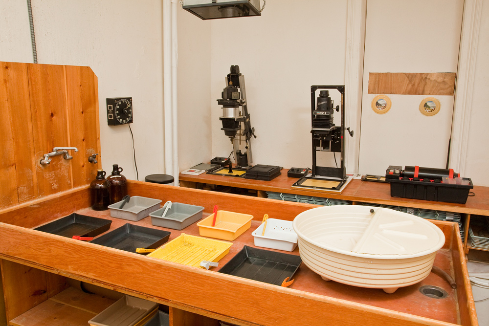Current darkroom at St Mary’s Art Center – Photograph by Nolan Preece