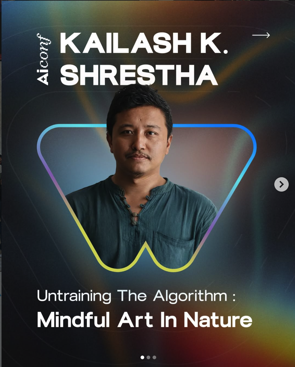 Untrainting the algorythm-Mindful Art in nature